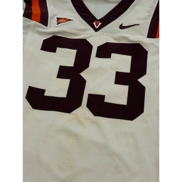 Rare Nike Virginia Tech Darius Redman #33 Game Worn Football Jersey Men's 44 - Picture 5 of 9
